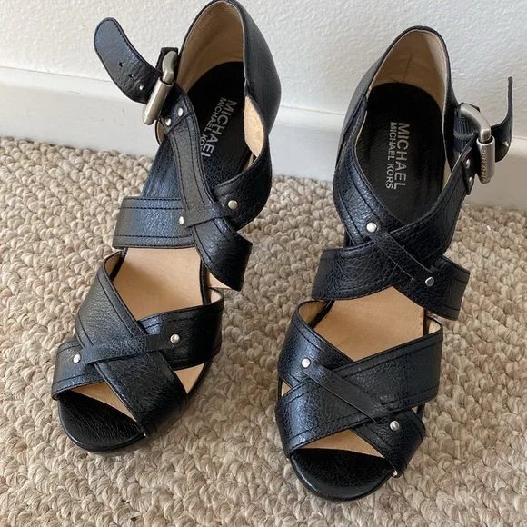 Michael by Michael Kors Penelope C-Strap Black 9.5 - Picture 4 of 14